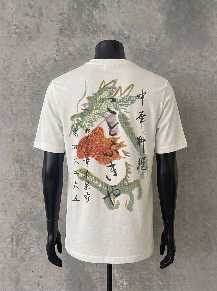 Heritage Dragon (Back Print) | White Tee
