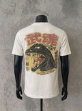 Japanese Kaiju Face (Back Print) | White Tee
