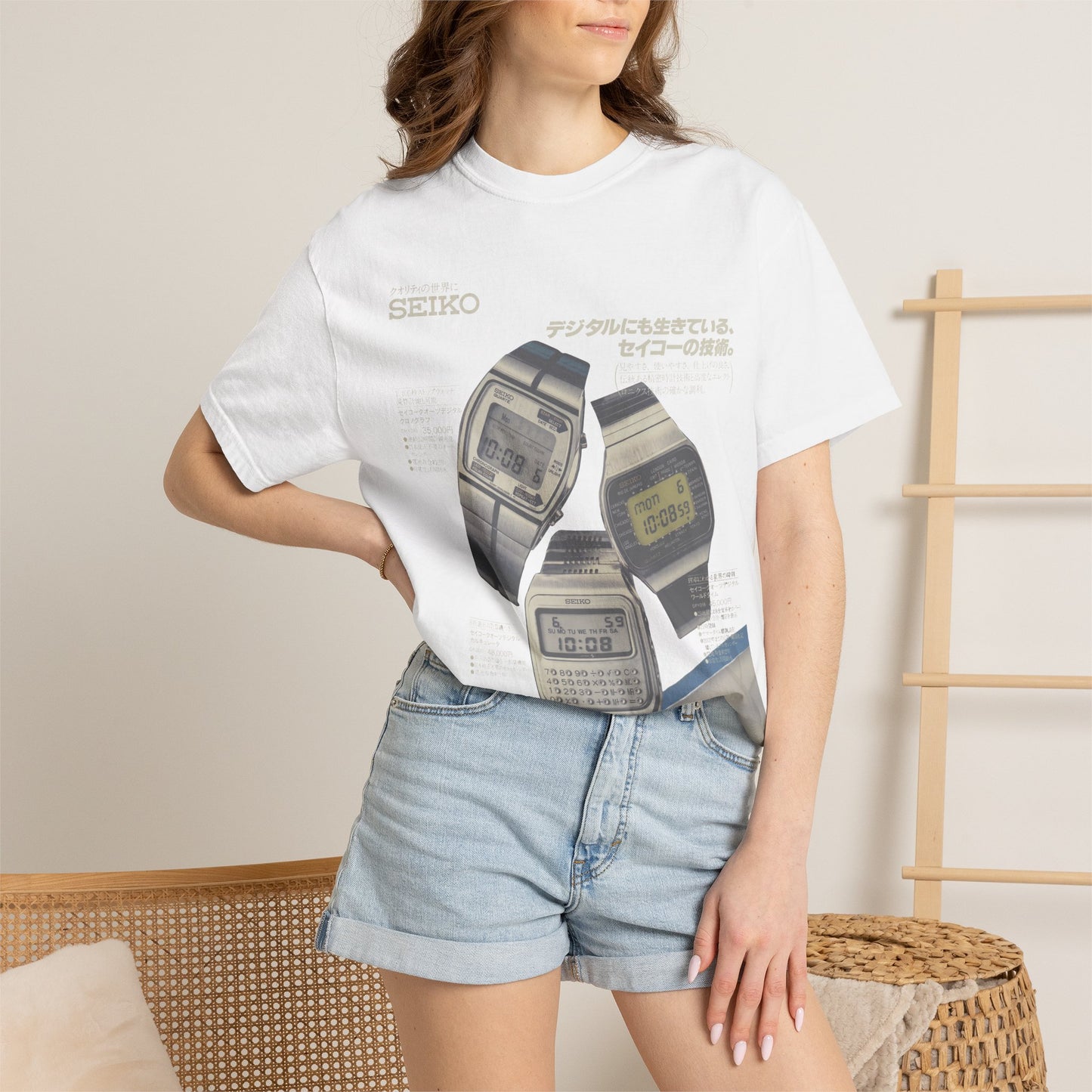 Vintage Seiko Digital Watch T-Shirt — Retro Japanese Aesthetic Tee