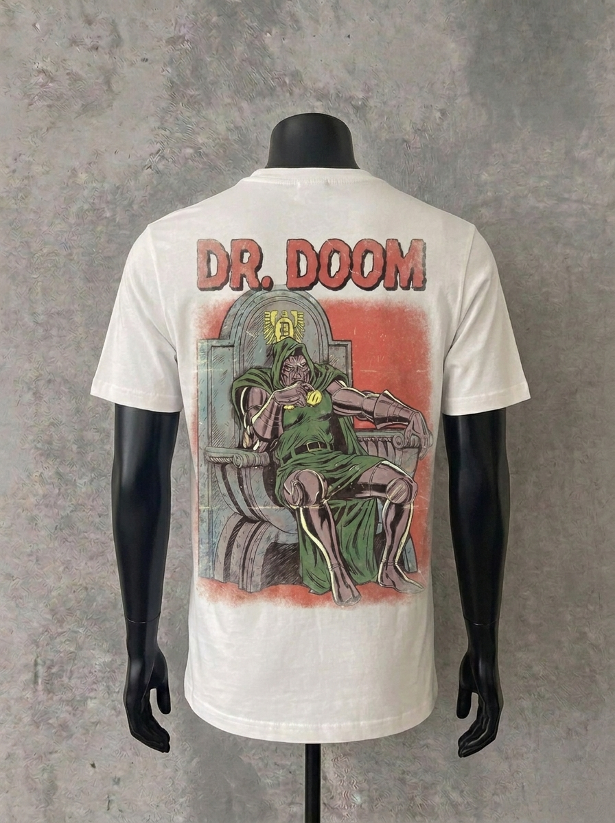 Dr Doom (Back Print) | White Tee
