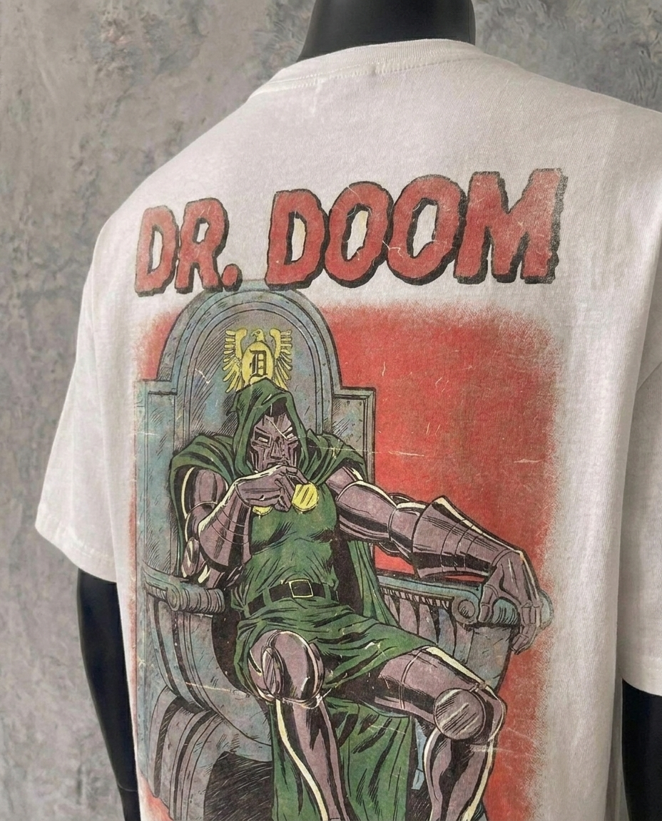 Dr Doom (Back Print) | White Tee