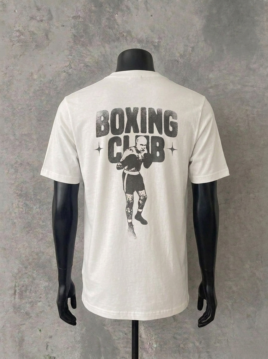 Boxing Club - Mad Vlad (Back Print) | White Tee