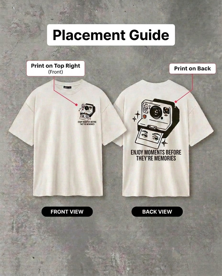 Enjoy Moments Before They're Memories Control White Tee
