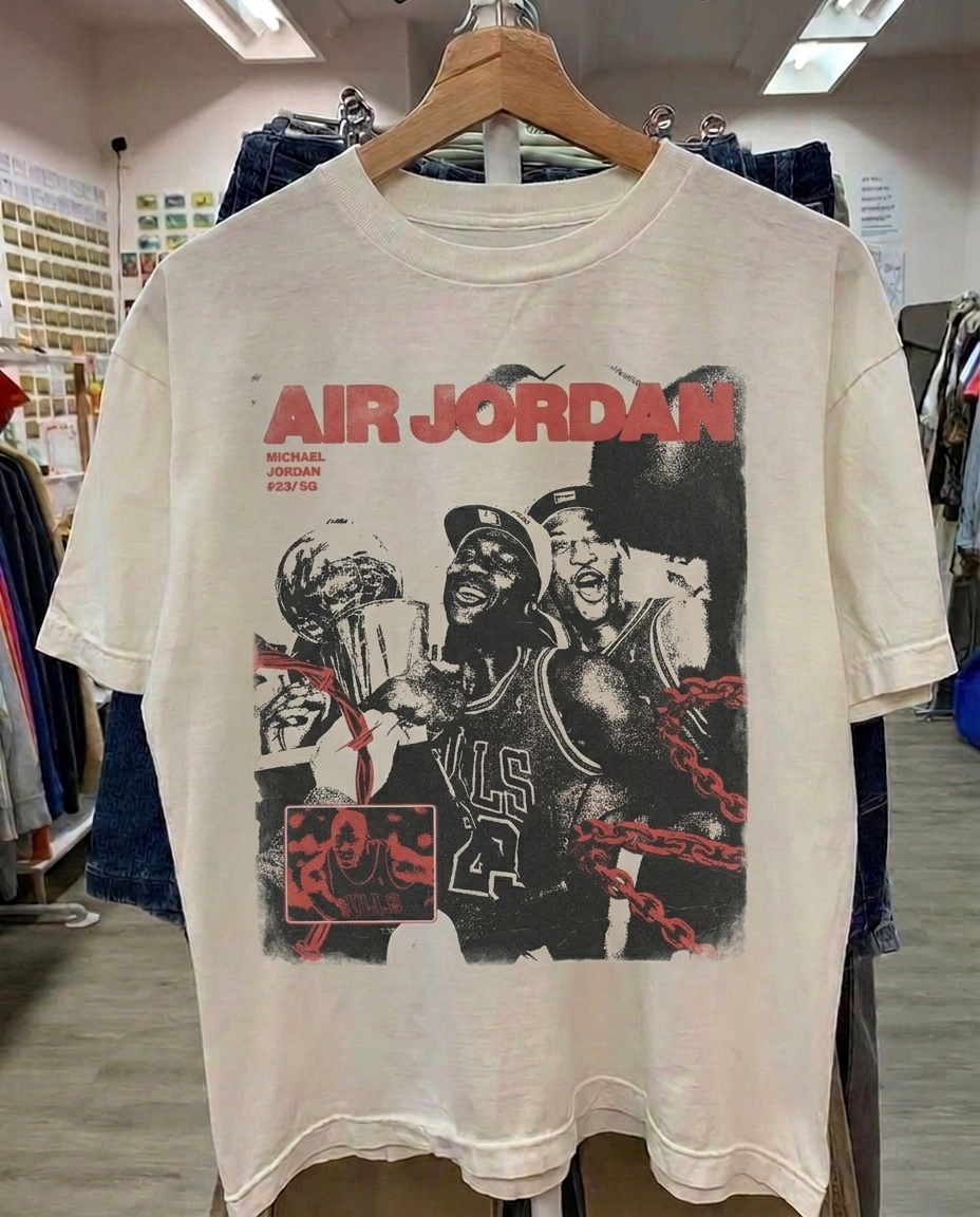 Air Jordan Vol 3. White Tee