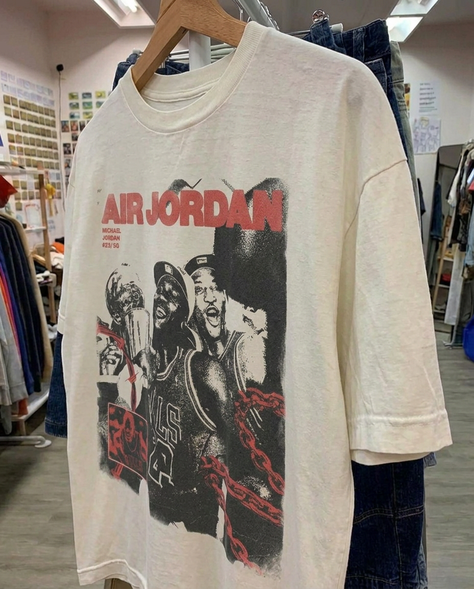 Air Jordan Vol 3. White Tee