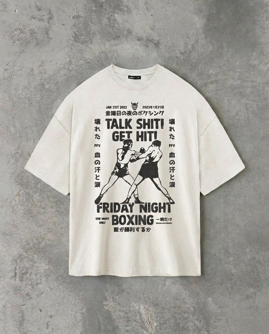 "Talk Sh*t Get Hit" White Tee