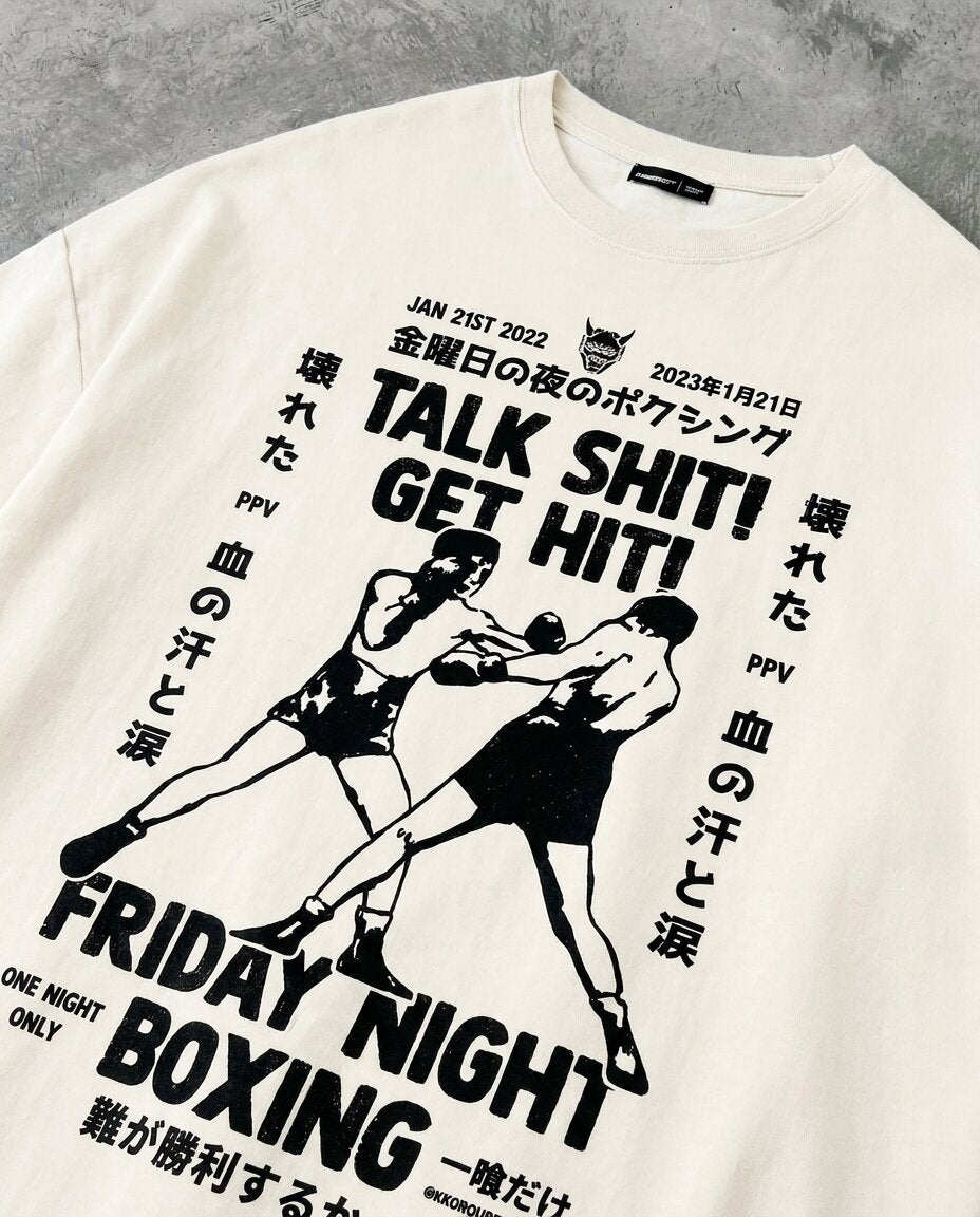 "Talk Sh*t Get Hit" White Tee