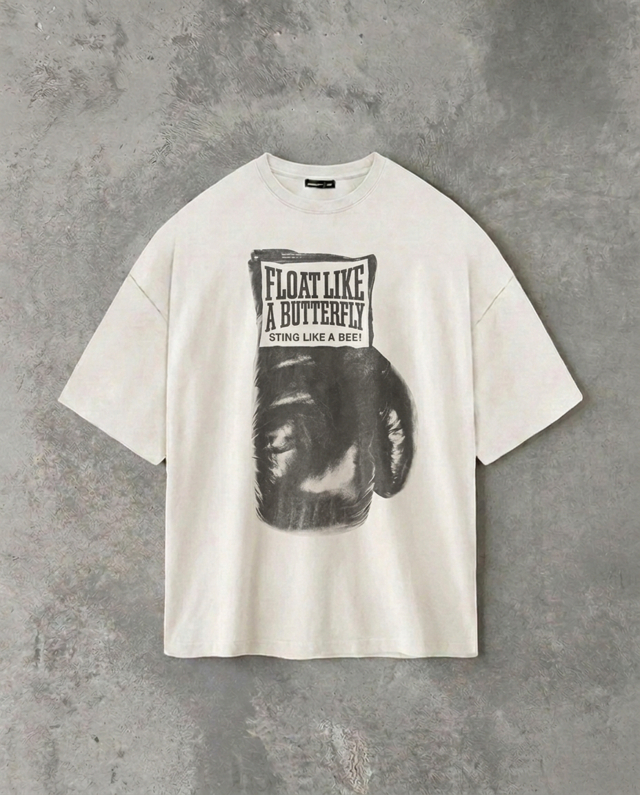 "Like A Butterfly" White Tee
