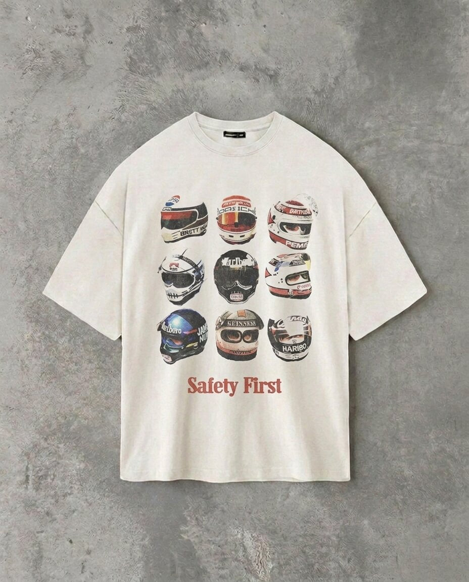 Safety First White Tee