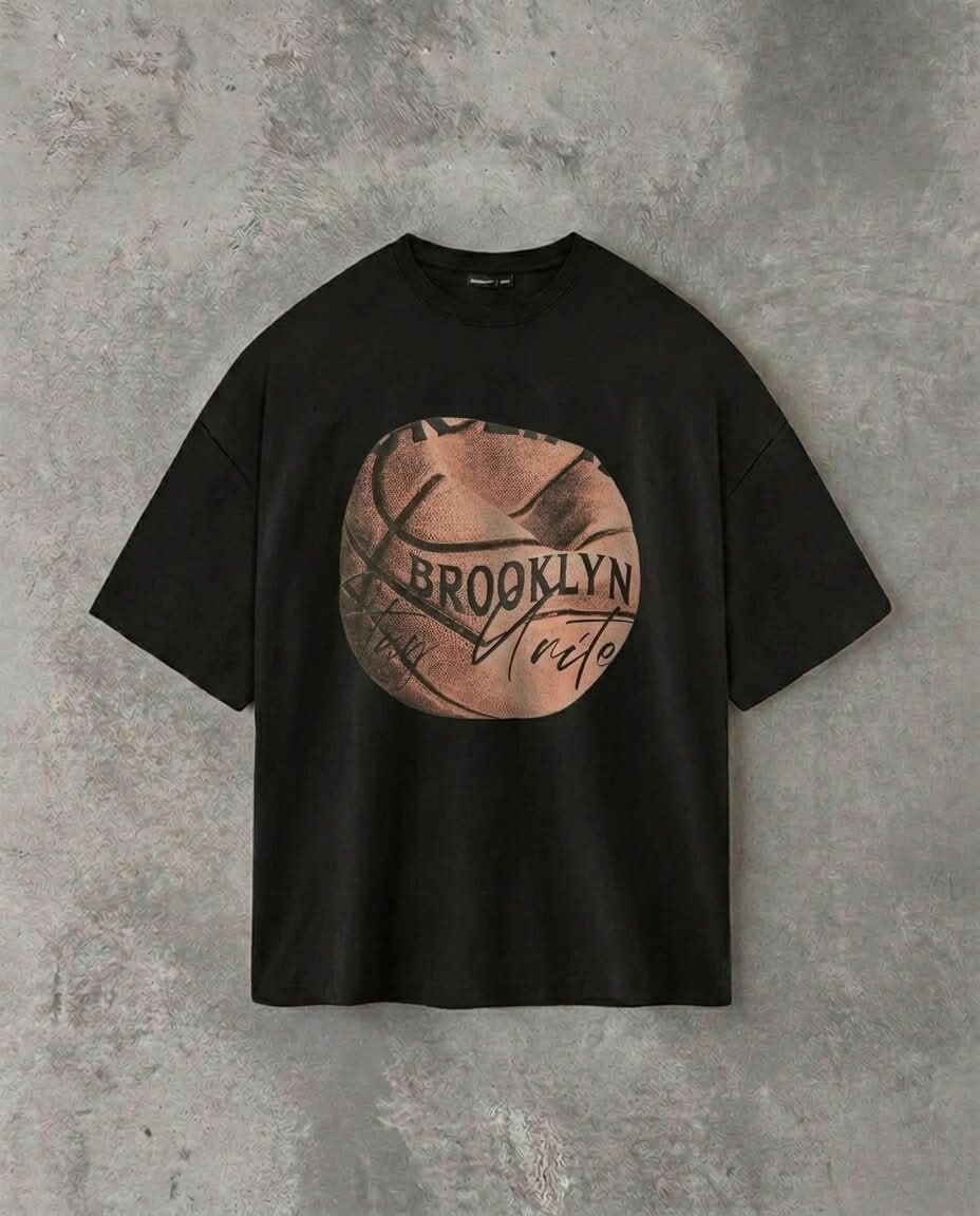 Brooklyn Basketball | Black Tee