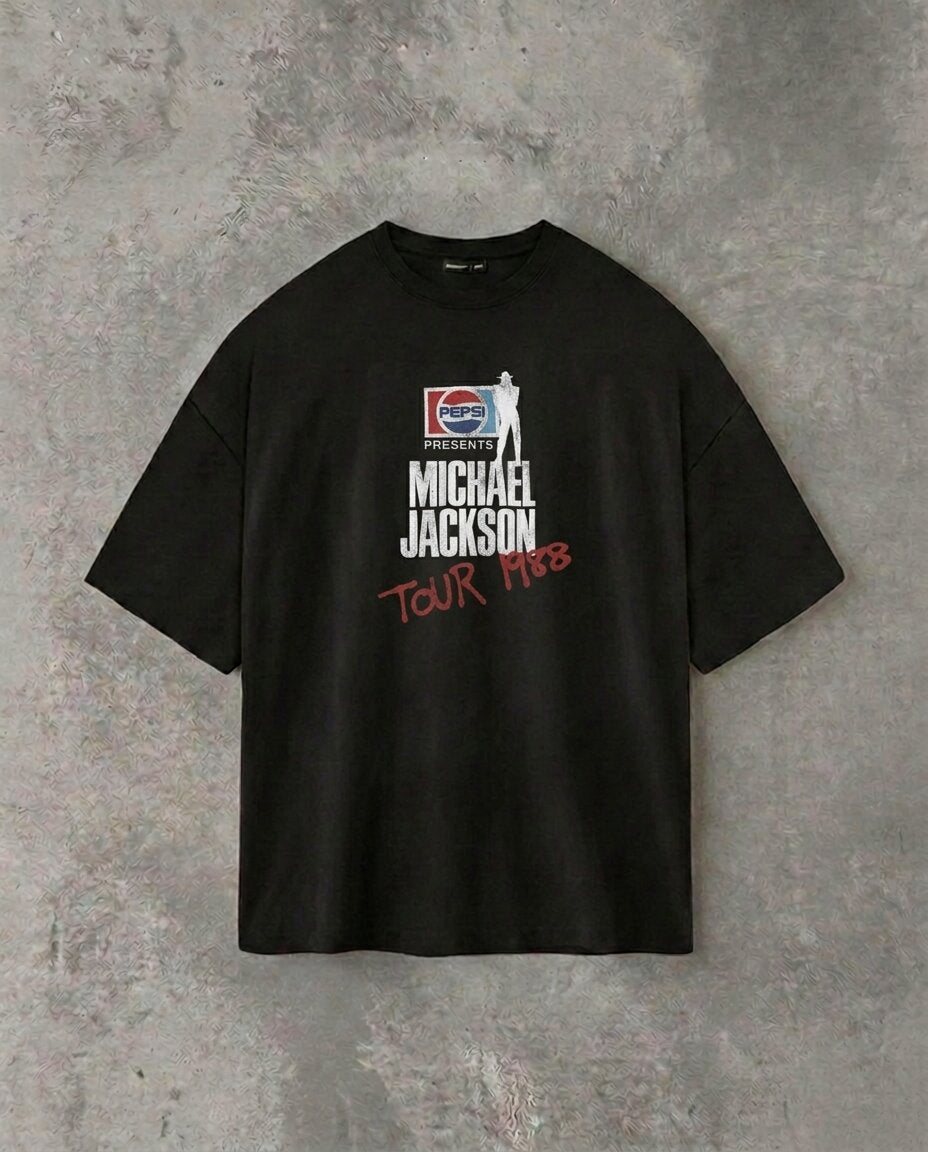 Michael Jackson Tour '88 | Black Tee