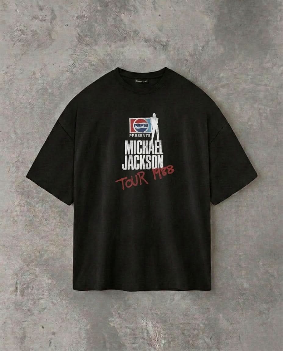 Michael Jackson Tour '88 | Black T-Shirt