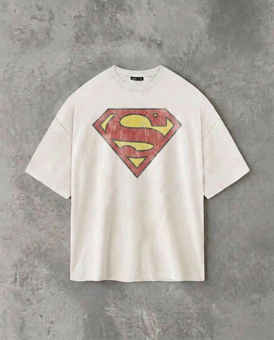 Superman Monogram | White Tee