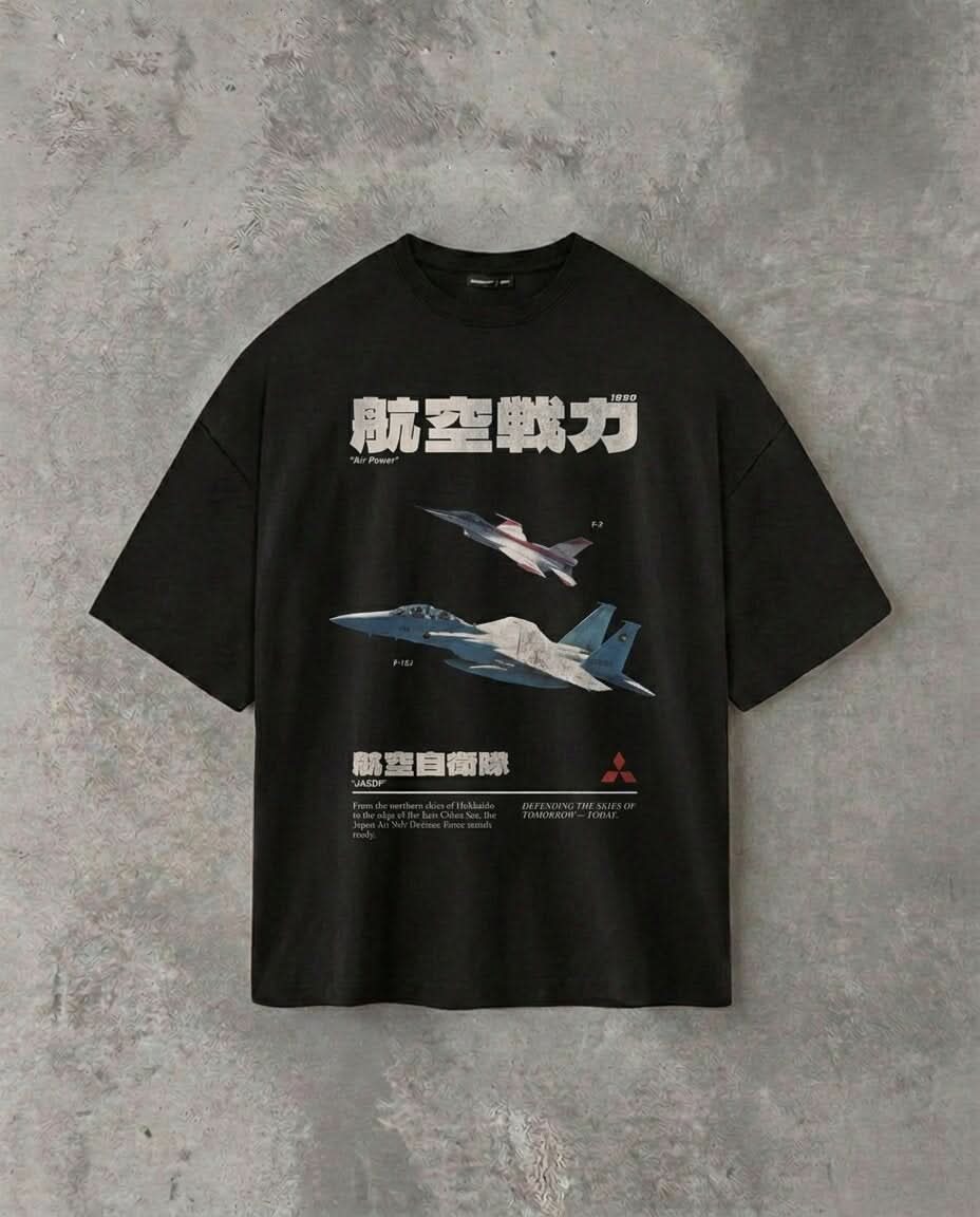 “Mitsubishi Air Power” Magazine Edition | Black Tee