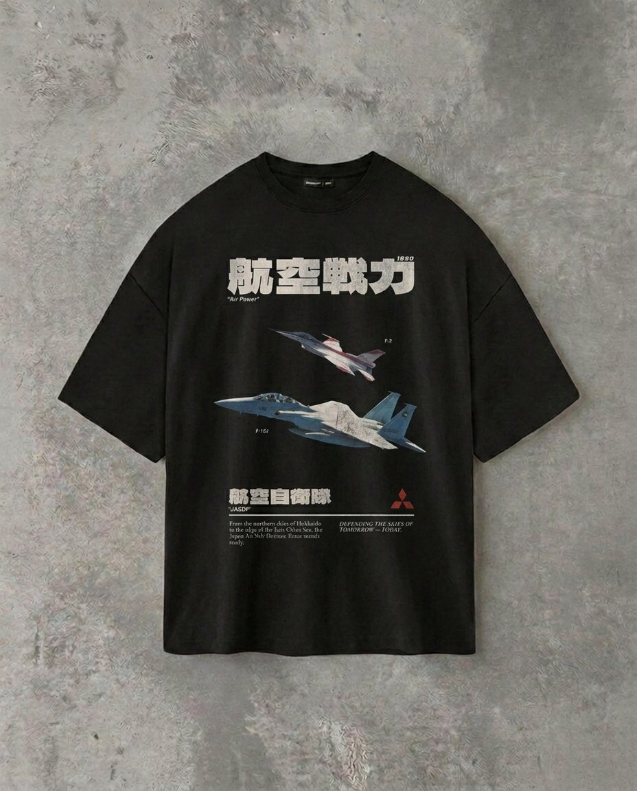 “Mitsubishi Air Power” Magazine Edition | Black Tee
