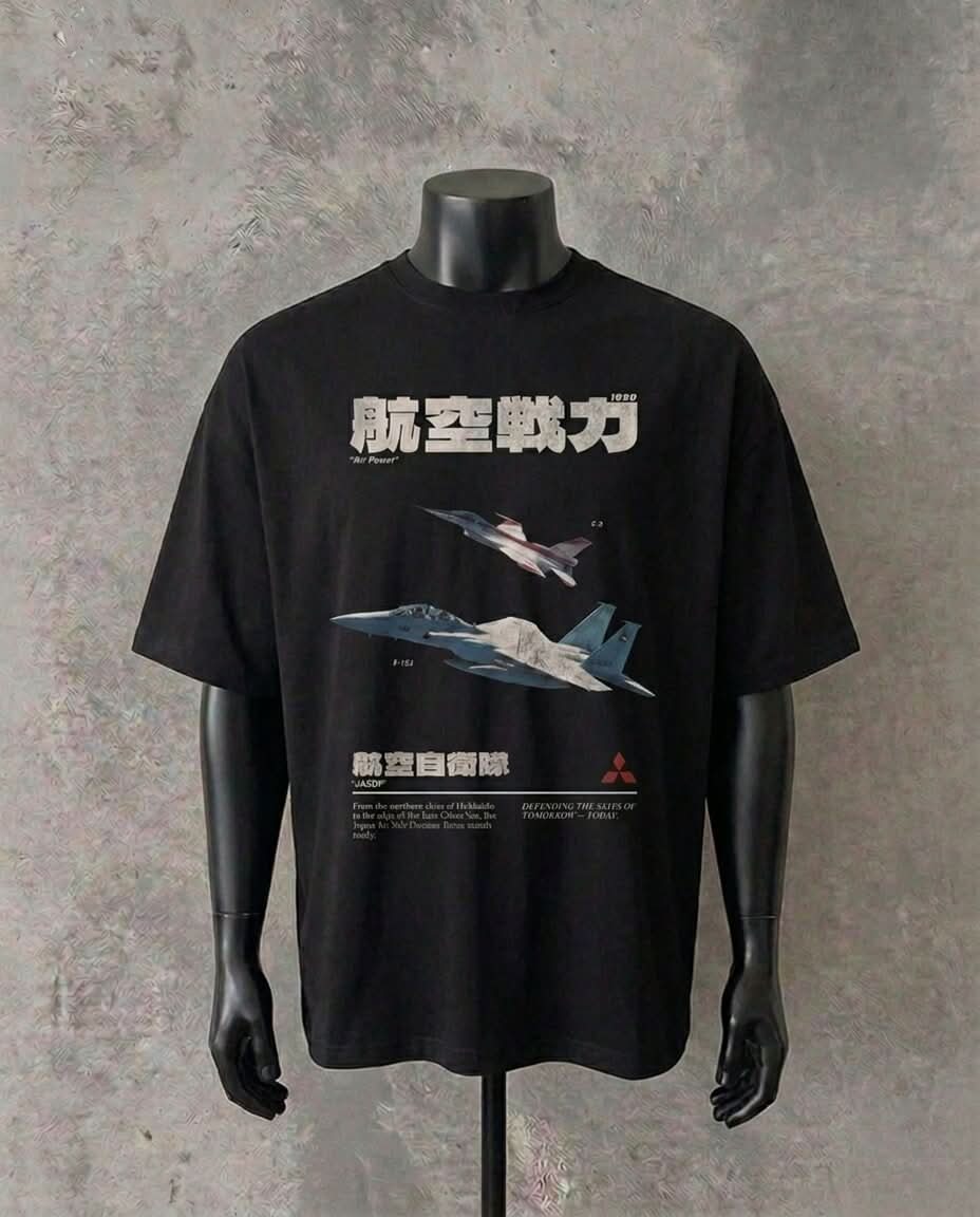 “Mitsubishi Air Power” Magazine Edition | Black Tee