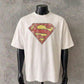 Superman Monogram | White Tee