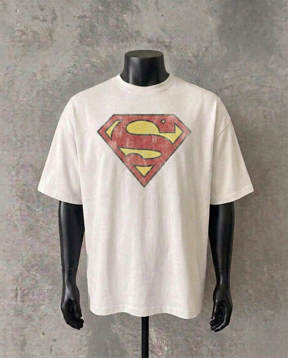 Superman Monogram | White Tee