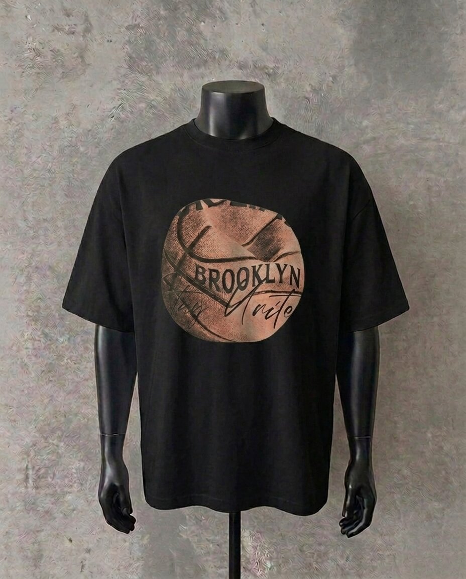 Brooklyn Basketball | Black Tee