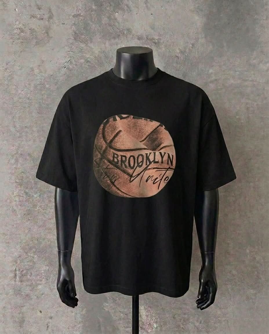 Brooklyn Basketball | Black Tee