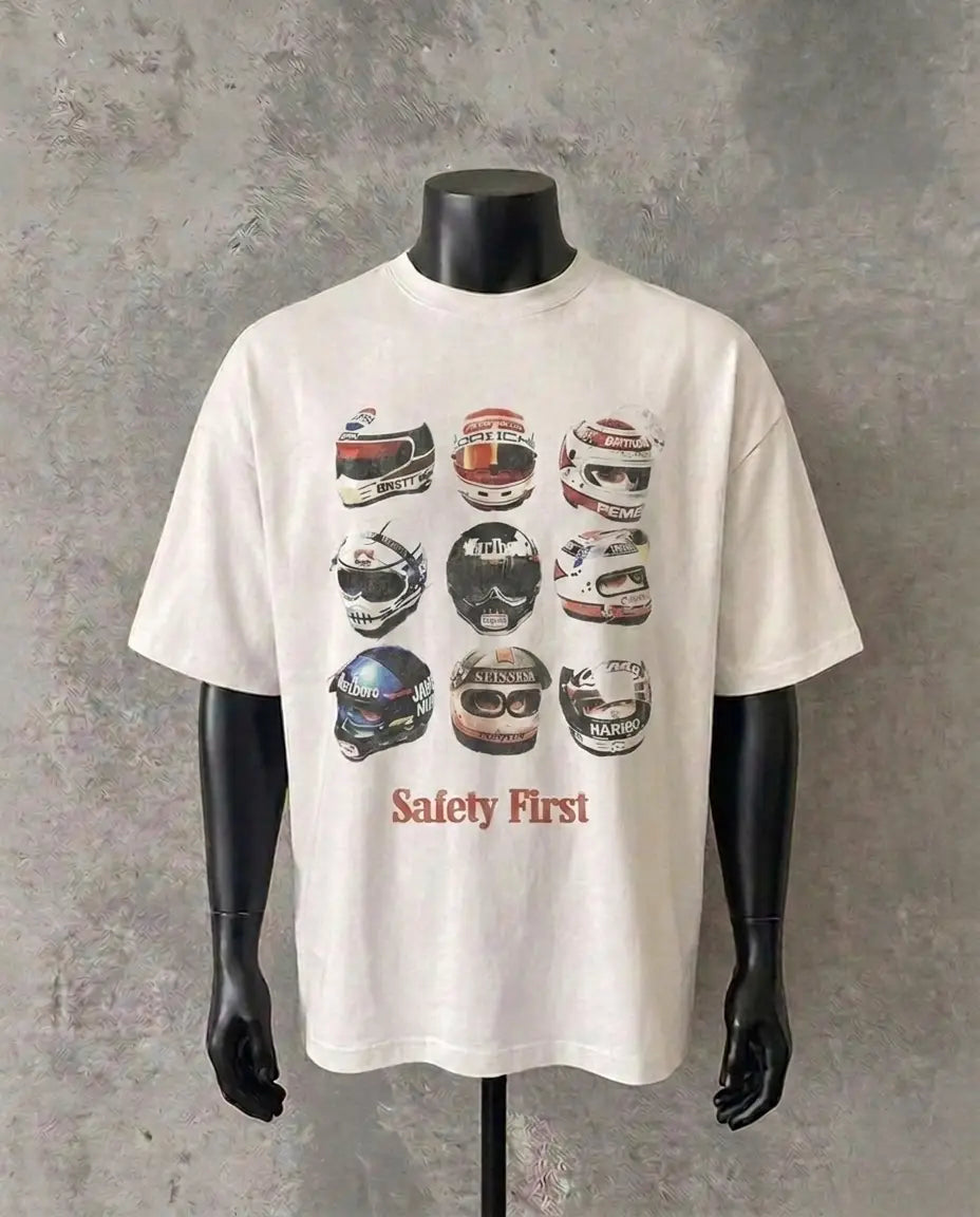 Safety First White Tee