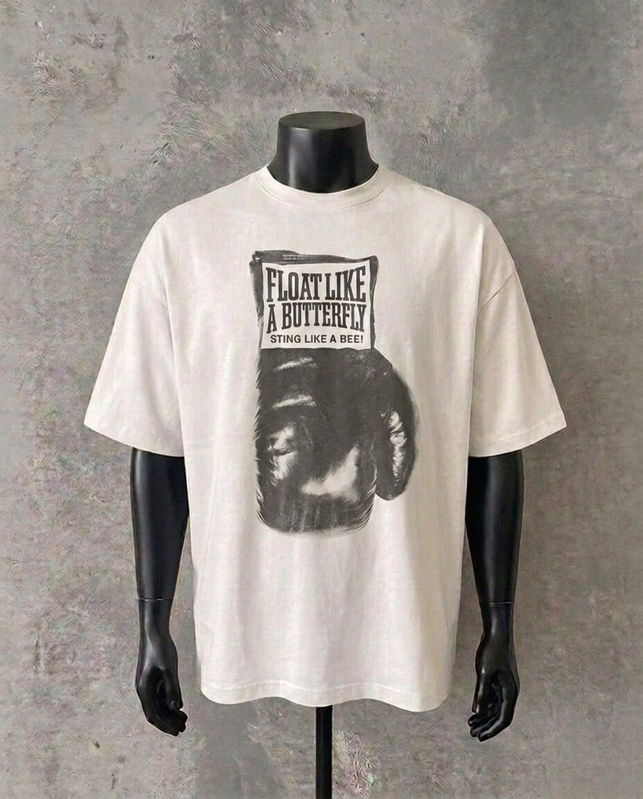 "Like A Butterfly" White Tee