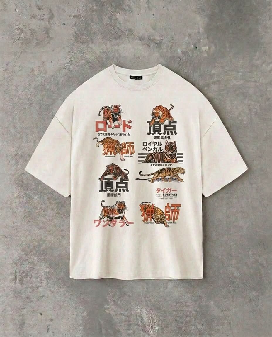 Tora — Japanese Tiger Edition | White Tee