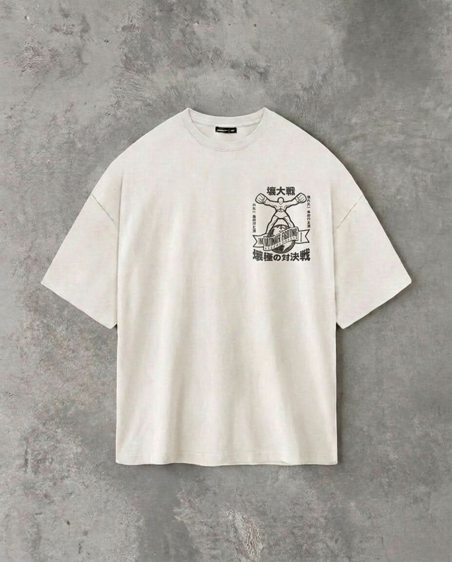 Ultimate Fighting | White Tee (Front logo - Small)