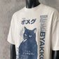 Rauchende Katze | Weißes T-Shirt