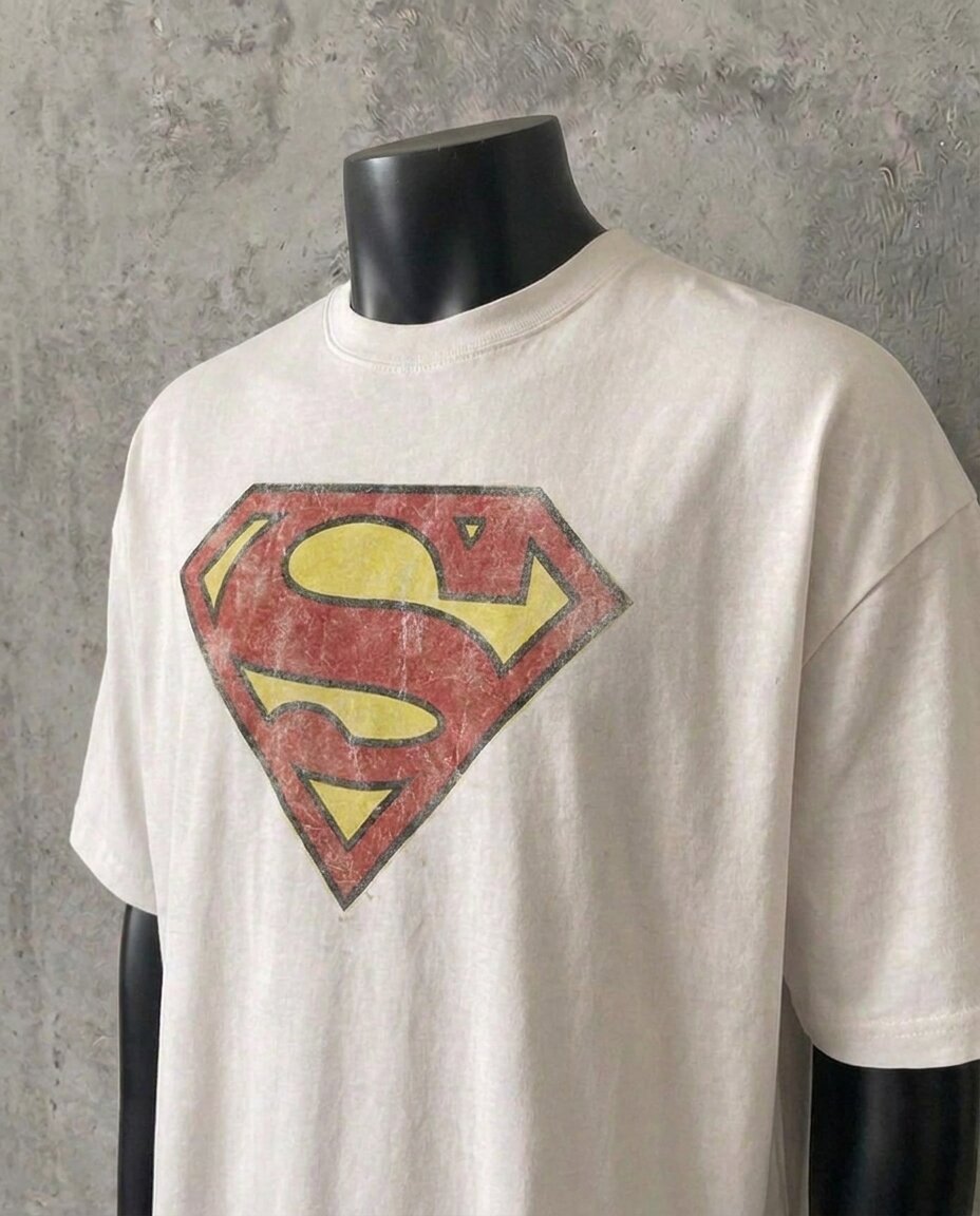 Superman Monogram | White Tee