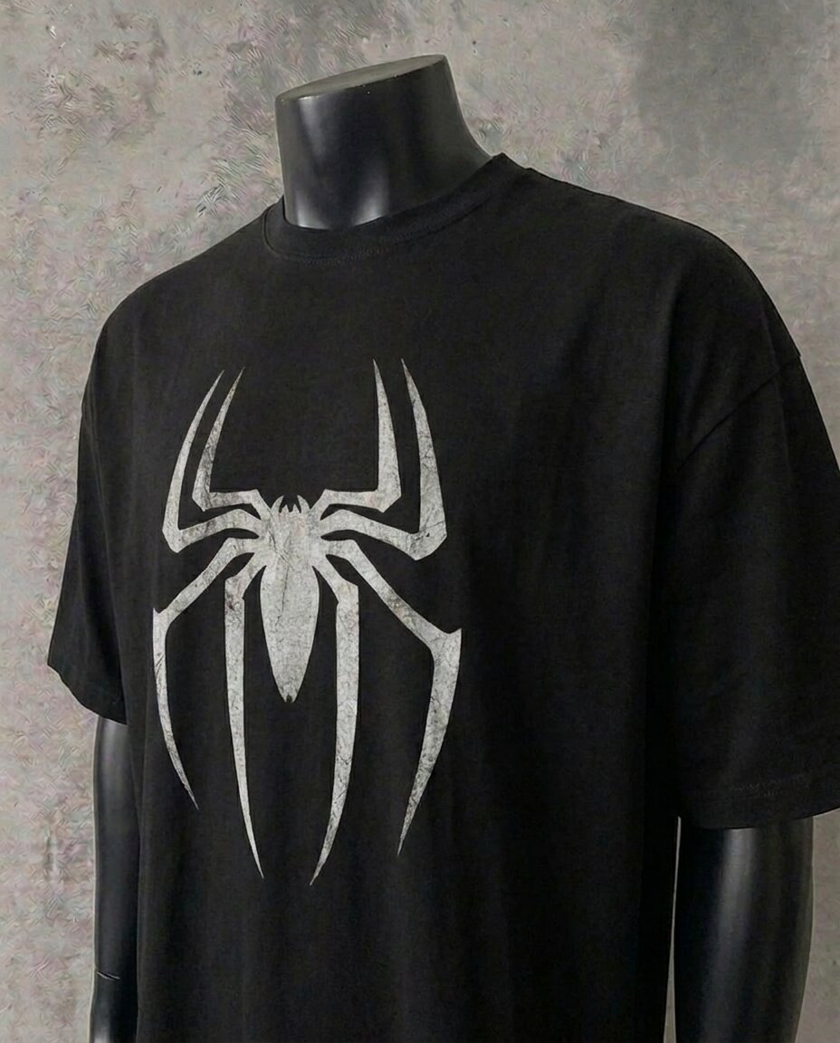Spider-Man Monogram | Black Tee
