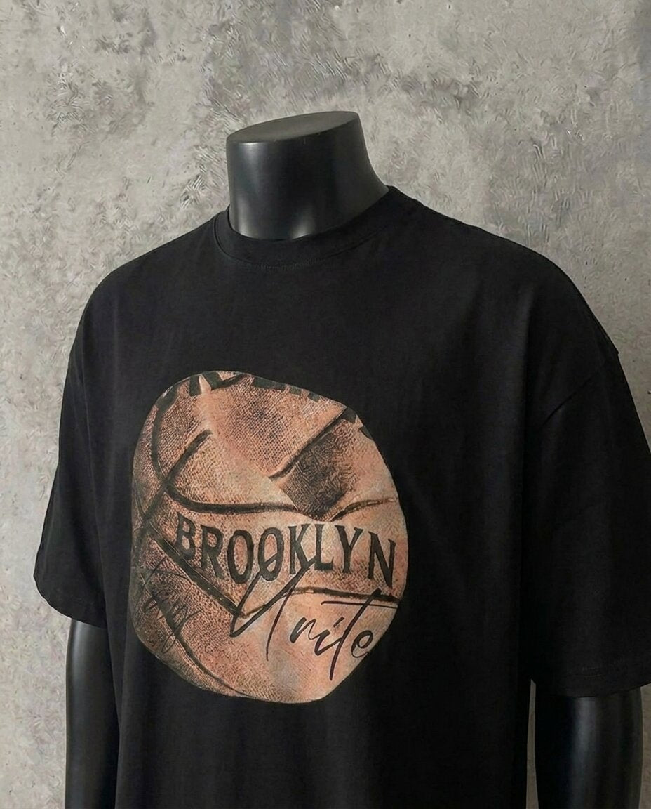 Brooklyn Basketball | Black Tee