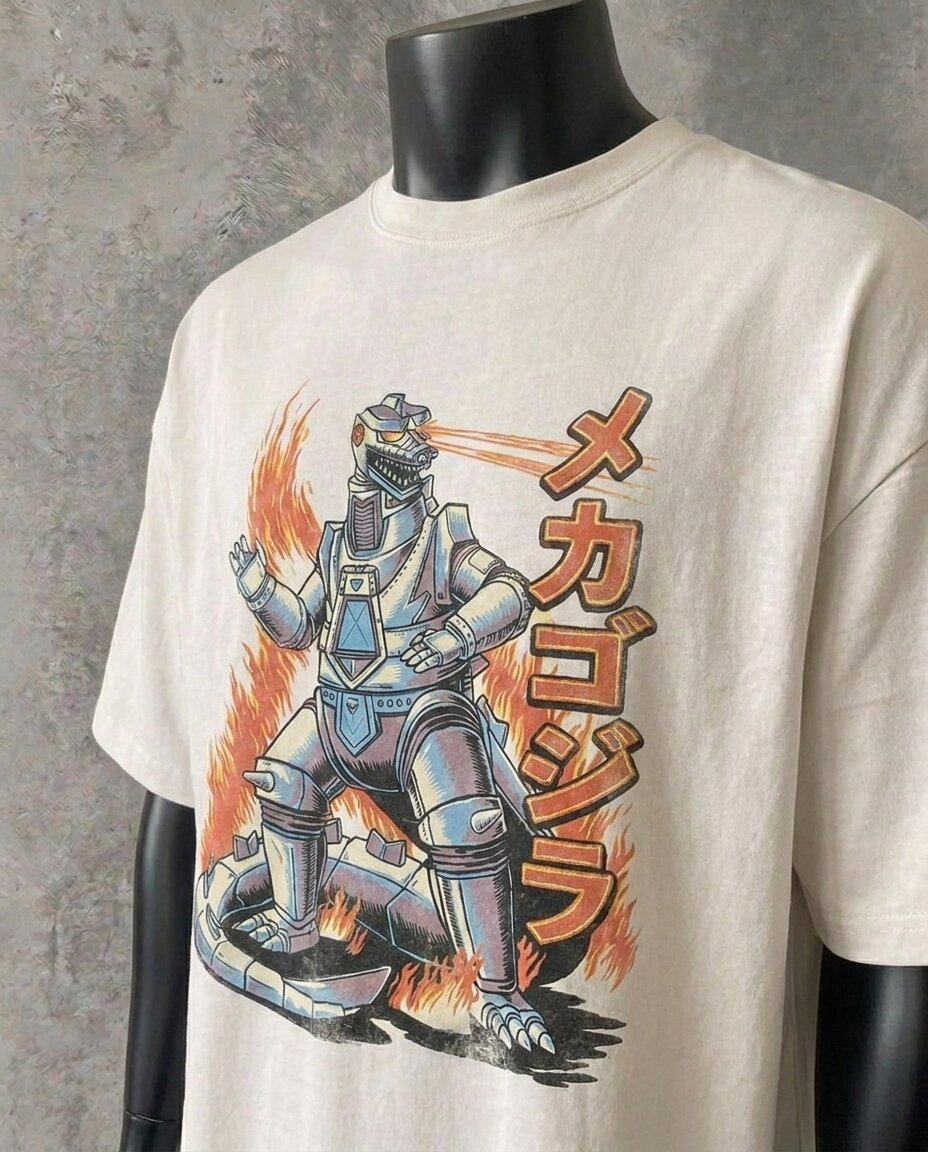 Mechagodzilla Vol 1. White Tee