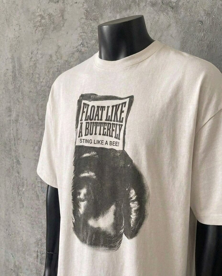 "Like A Butterfly" White Tee