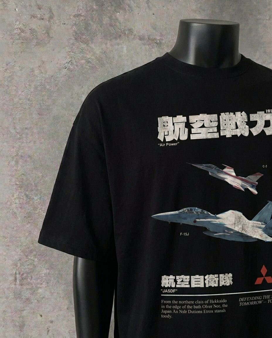 “Mitsubishi Air Power” Magazine Edition | Black Tee