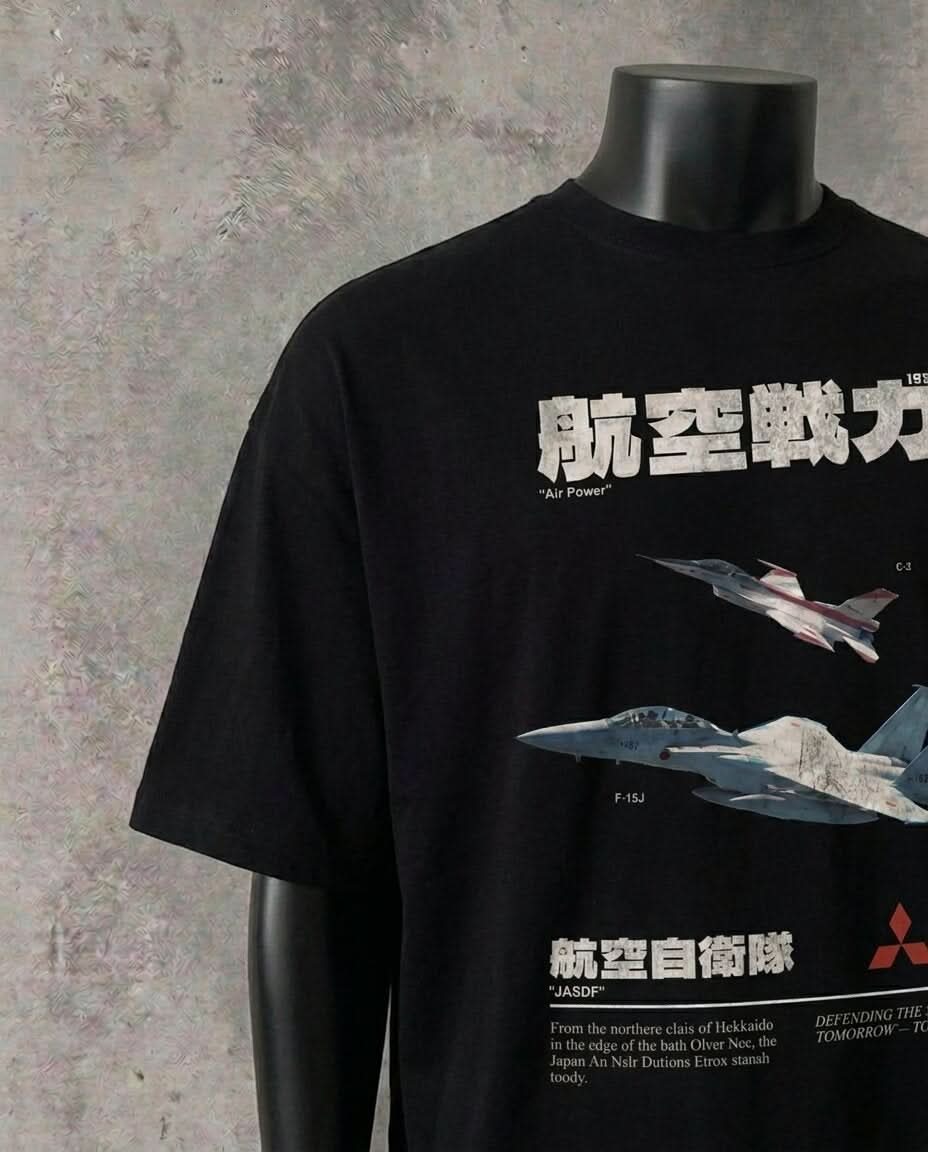 “Mitsubishi Air Power” Magazine Edition | Black Tee