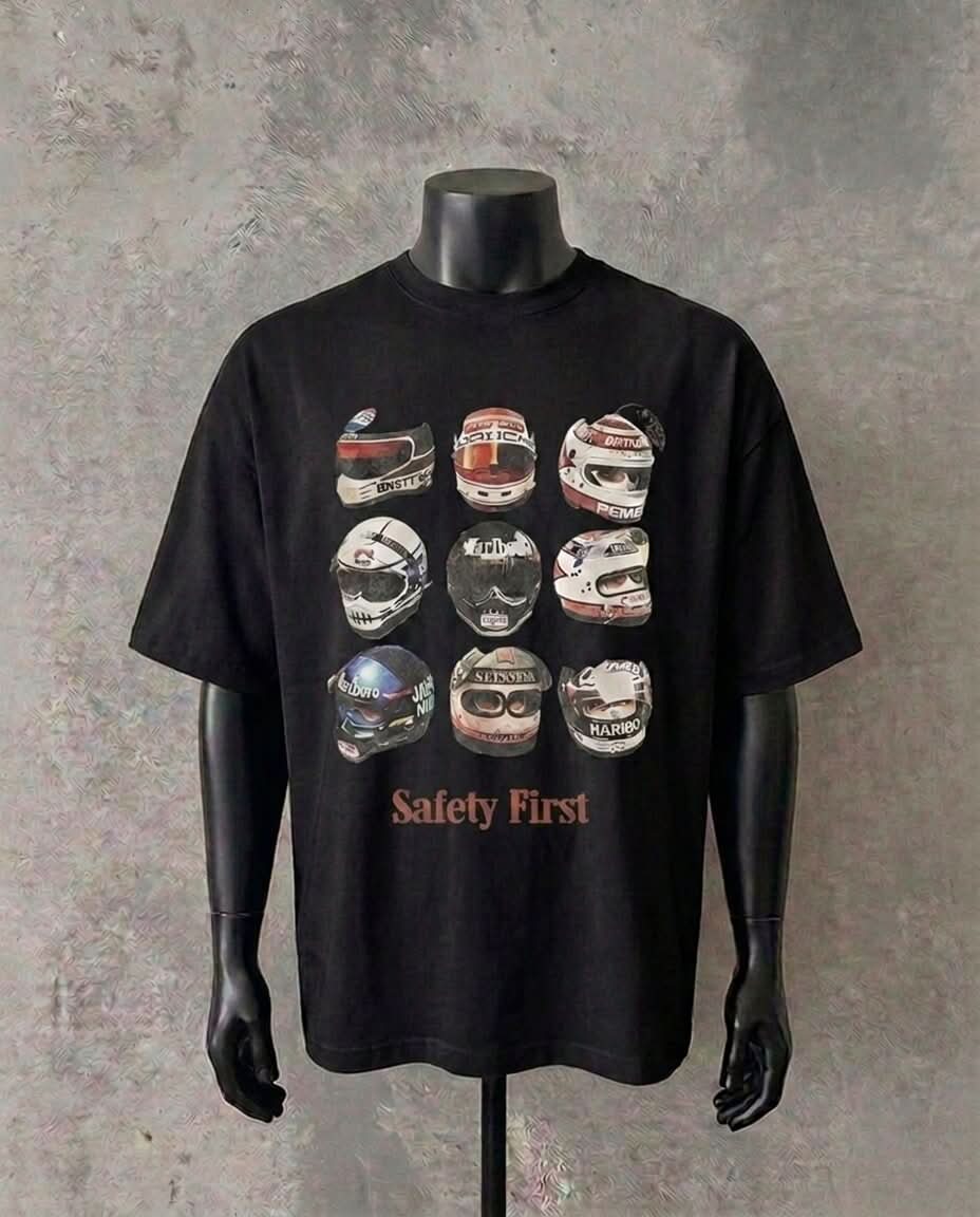 Safety First | Black Tee