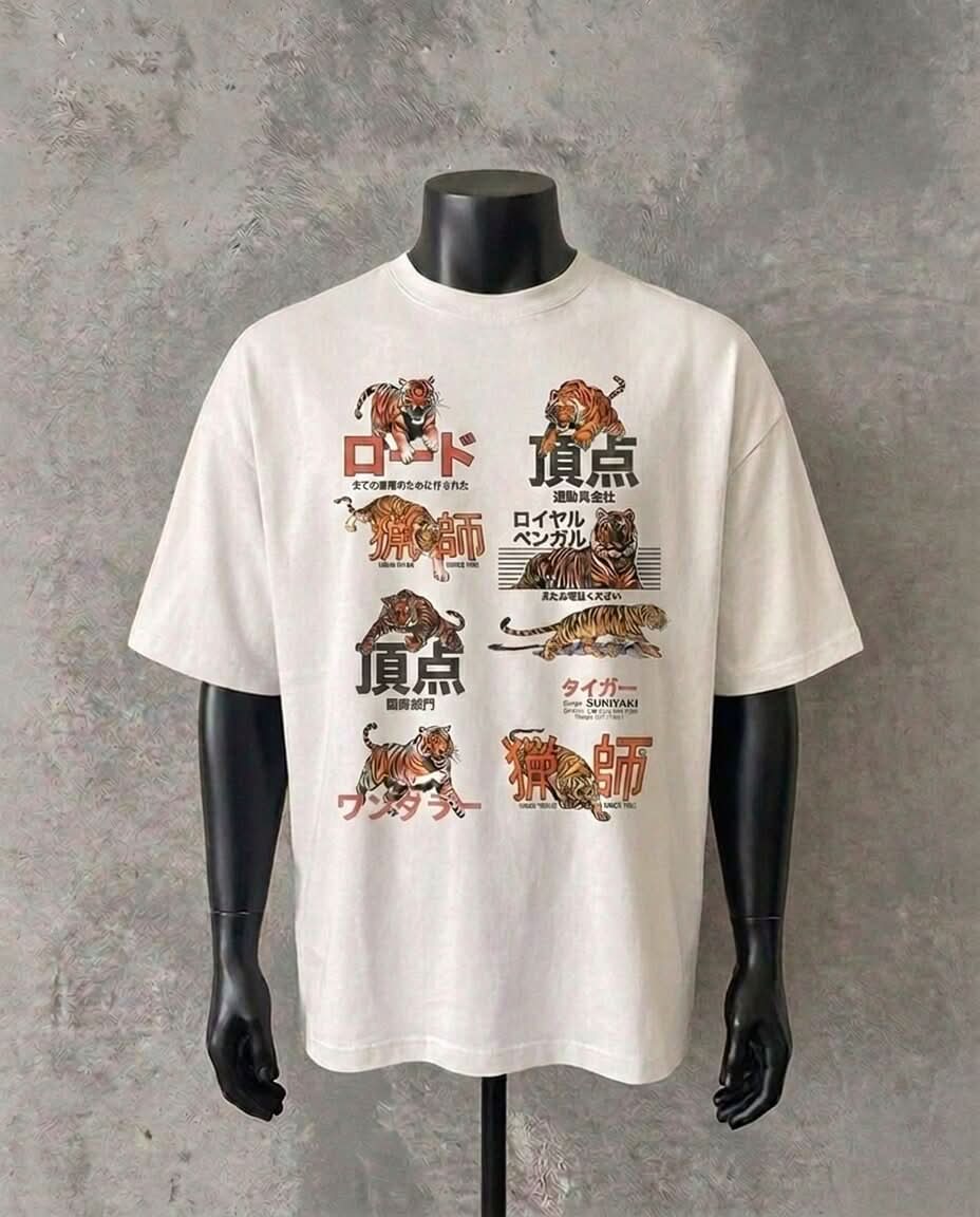 Tora — Japanese Tiger Edition | White Tee