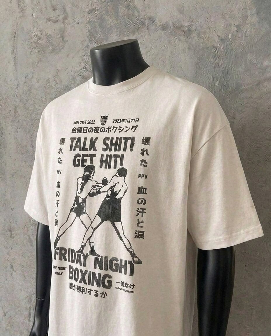 "Talk Sh*t Get Hit" White Tee
