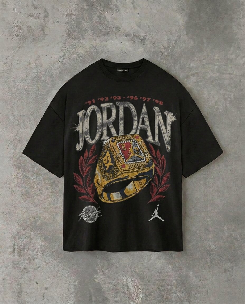 Jordan 6 Rings | Black Tee