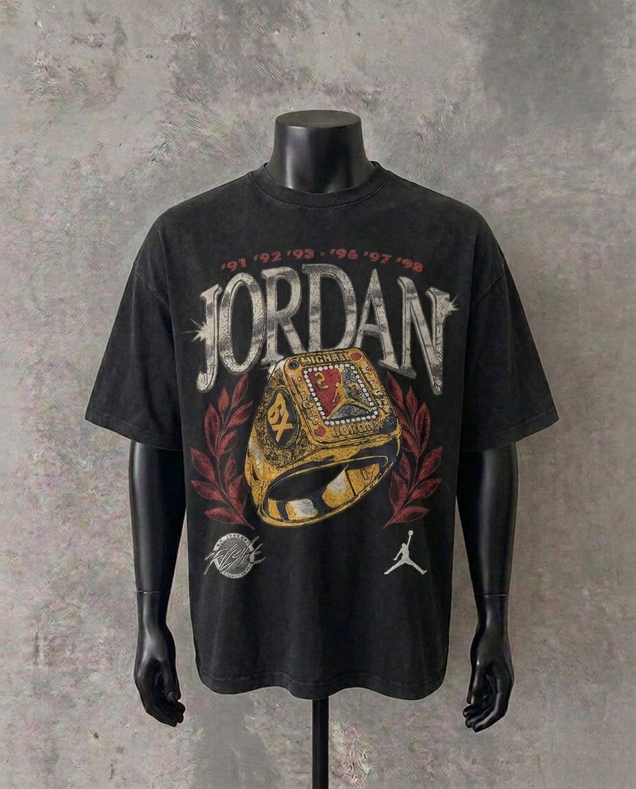 Jordan 6 Rings | Black Tee