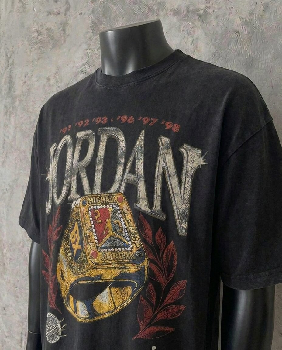 Jordan 6 Rings | Black Tee