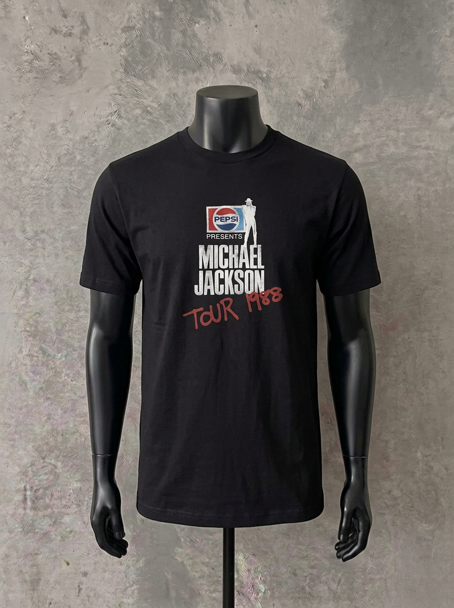 Michael Jackson Tour '88 | Black T-Shirt