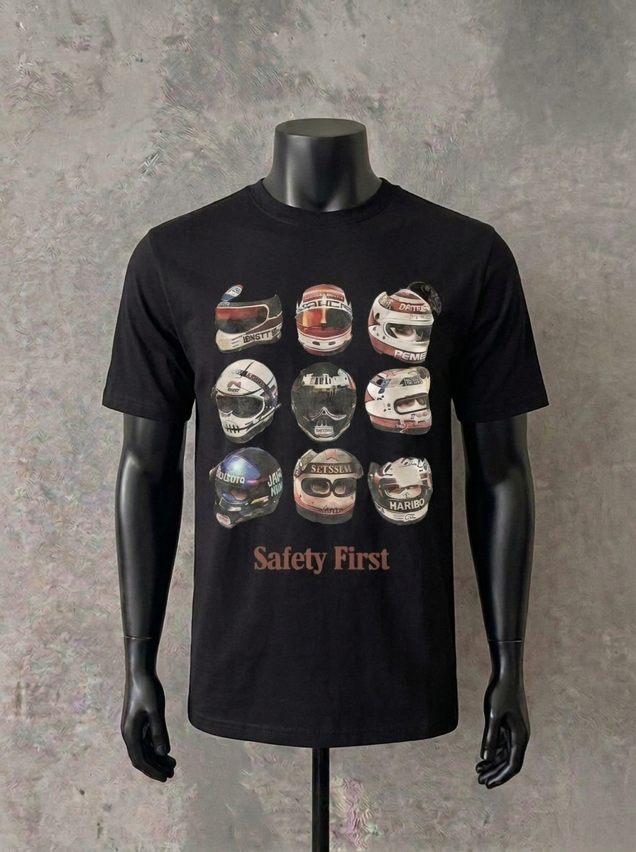 Sicherheit geht vor | Schwarzes T-Shirt