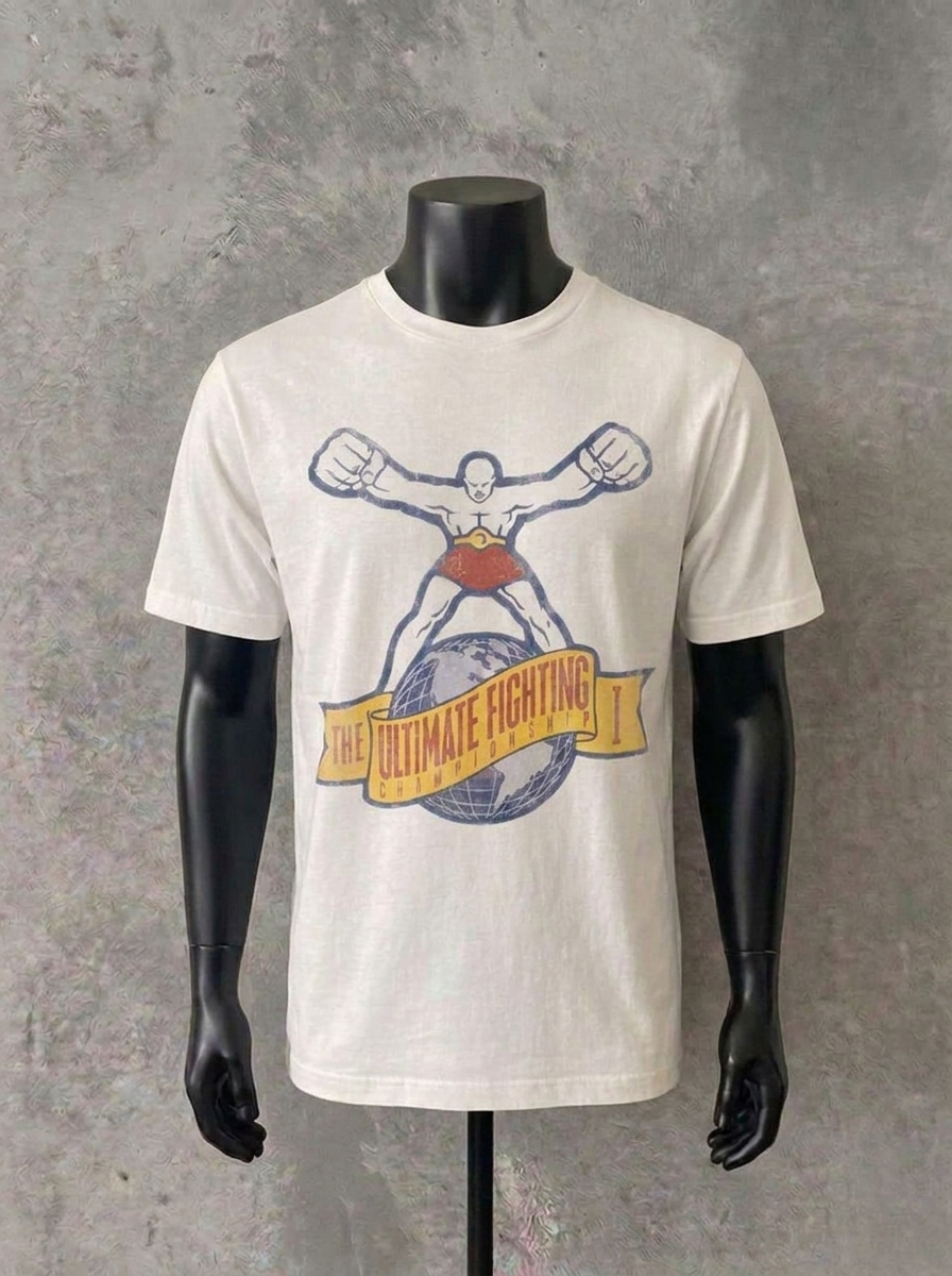 Ultimate Fighter Retro | Weißes T-Shirt