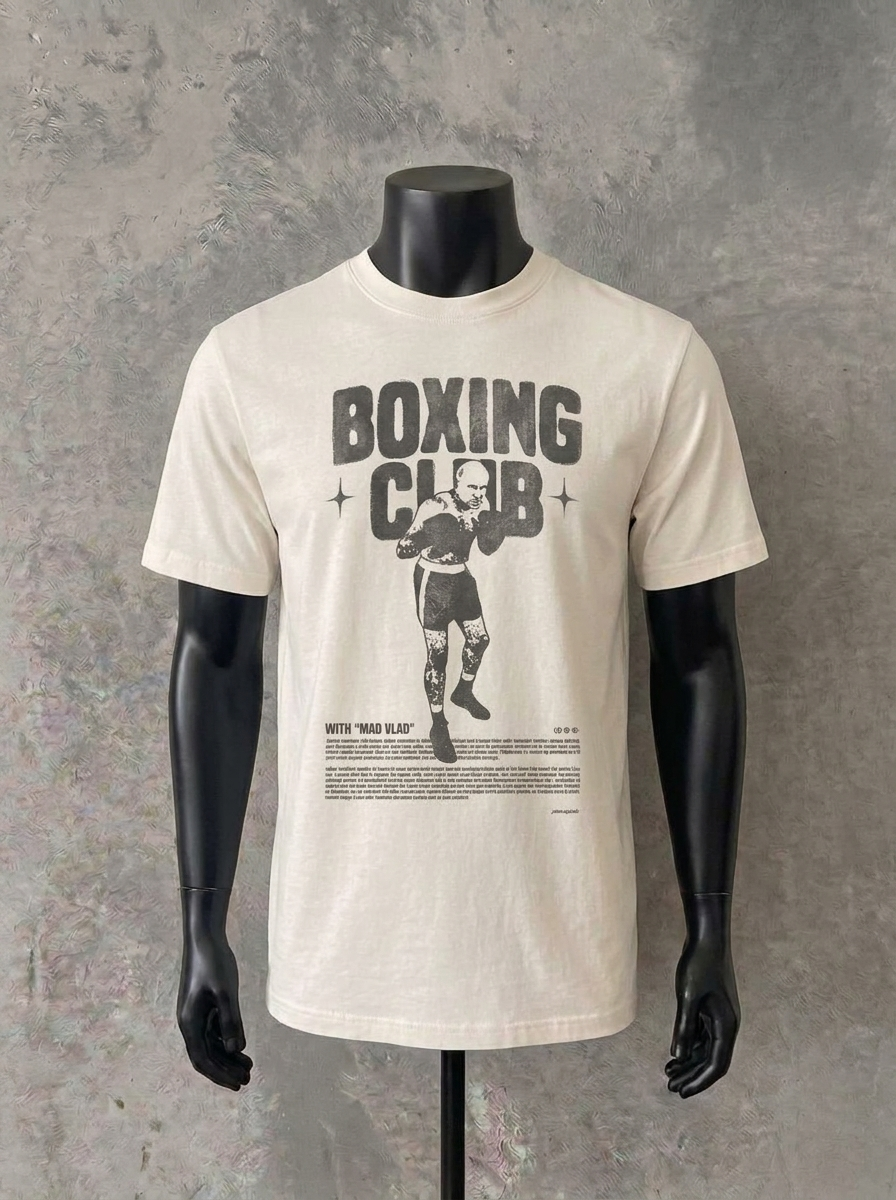 Mad Vlad Boxing Club | Weißes T-Shirt