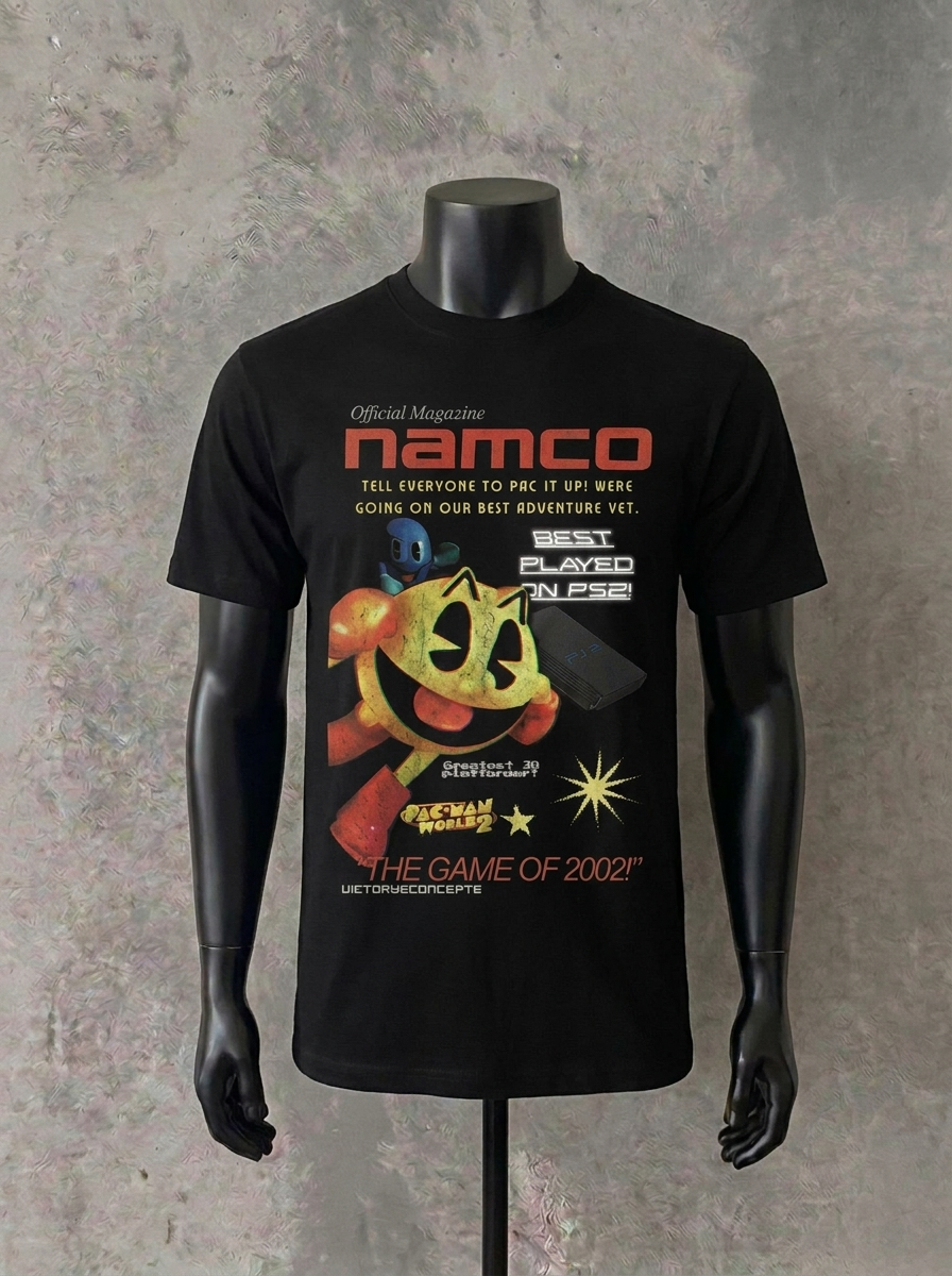 Namco Schwarzes T-Shirt