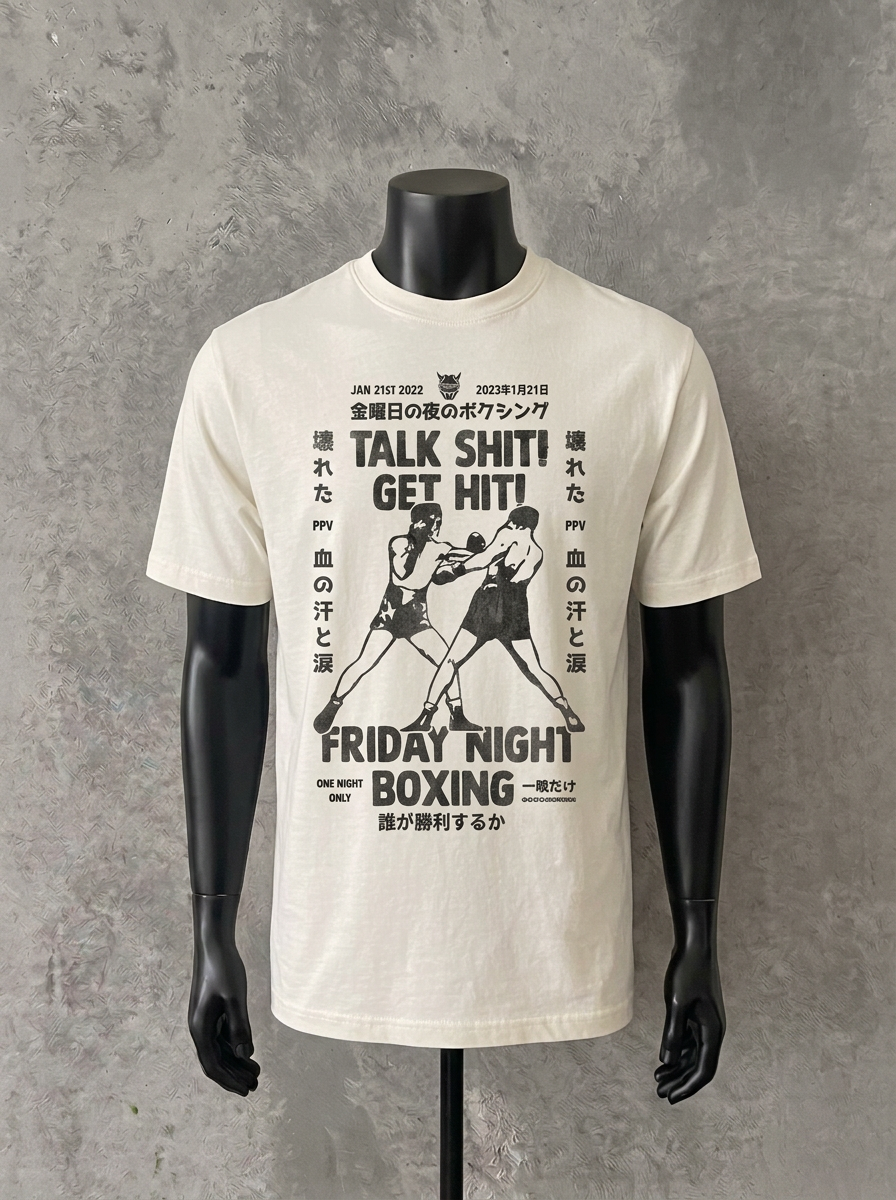 "Talk Sh*t Get Hit" Weißes T-Shirt