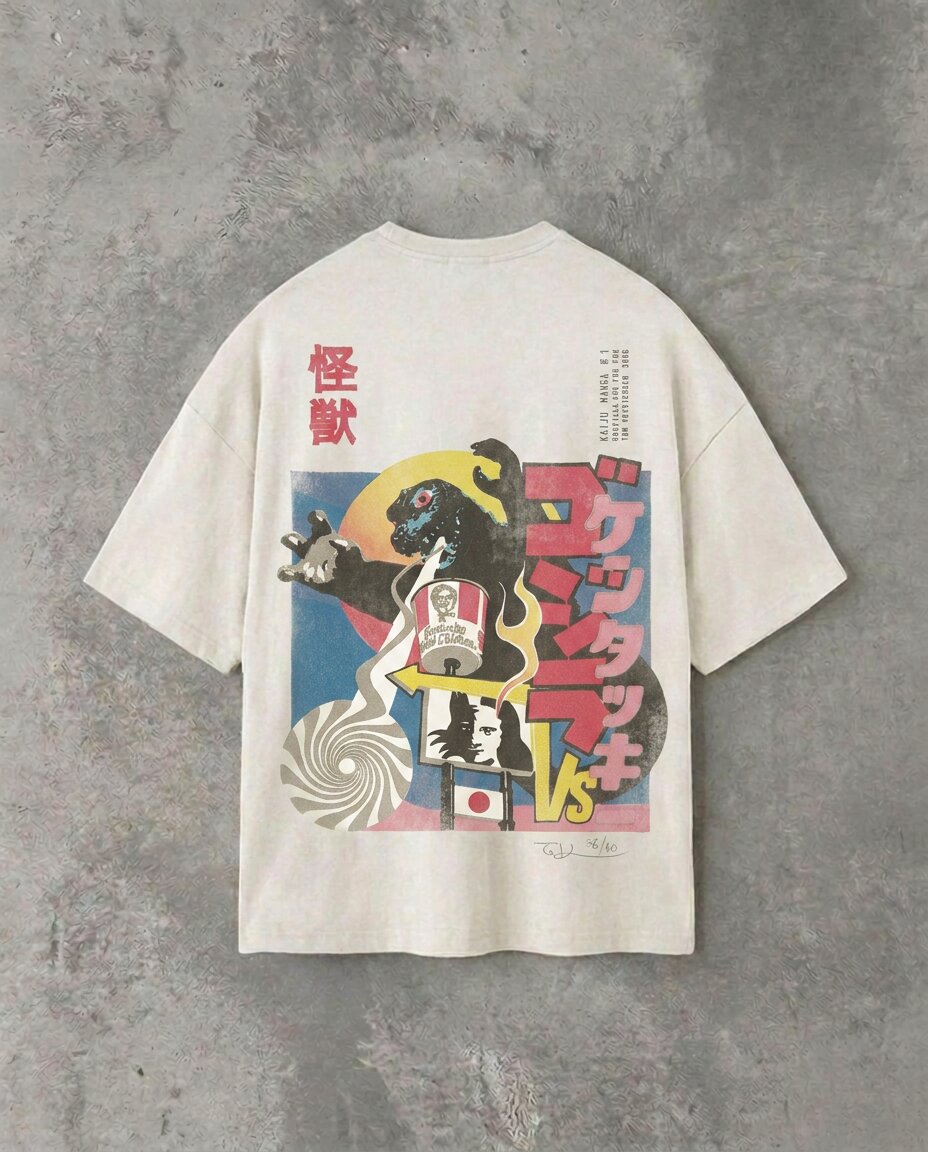 Godzilla Vol 3. Classic Double Sided | White Tee
