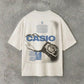 Casio Classic Double Sided | White Tee